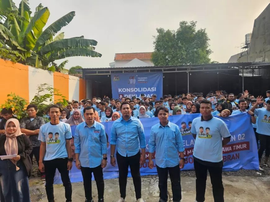 Relawan Pemuda Peran 02 Jatim Yakin Prabowo-Gibran Menang 1 Putaran