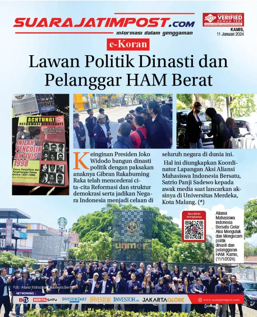 eKoran, Edisi Kamis, 11 Januari 2024