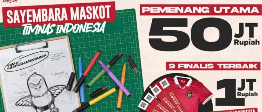 PSSI Gelar Sayembara Desain Maskot Timnas Indonesia Berhadiah Rp 50 Juta