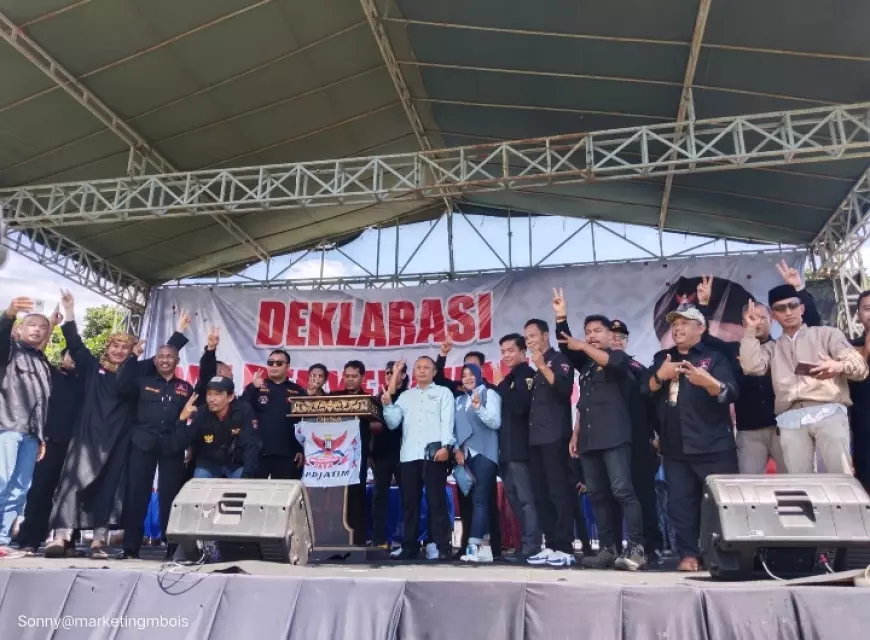 Massa GRIB JAYA se-Jatim Deklarasi Dukung Prabowo - Gibran di Lapangan Asrikaton Kabupaten Malang