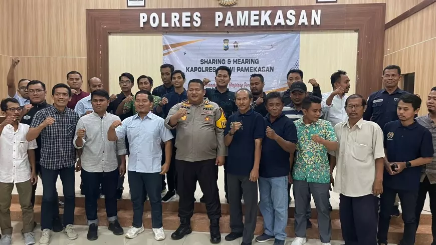 Kapolres & PWI Pamekasan Sepakat Tangkal Berita Hoaks Jelang Pemilu 2024