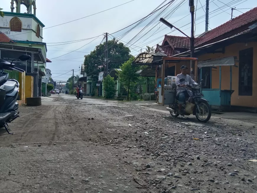 Puluhan Tahun Tak Diperbaiki, Jalan Aspal Desa di Jombang Mulai Rusak