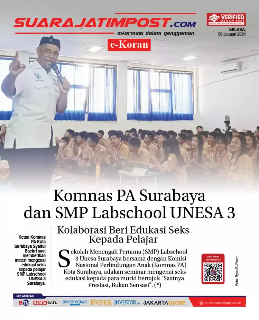 eKoran, Edisi Selasa, 30 Januari 2024