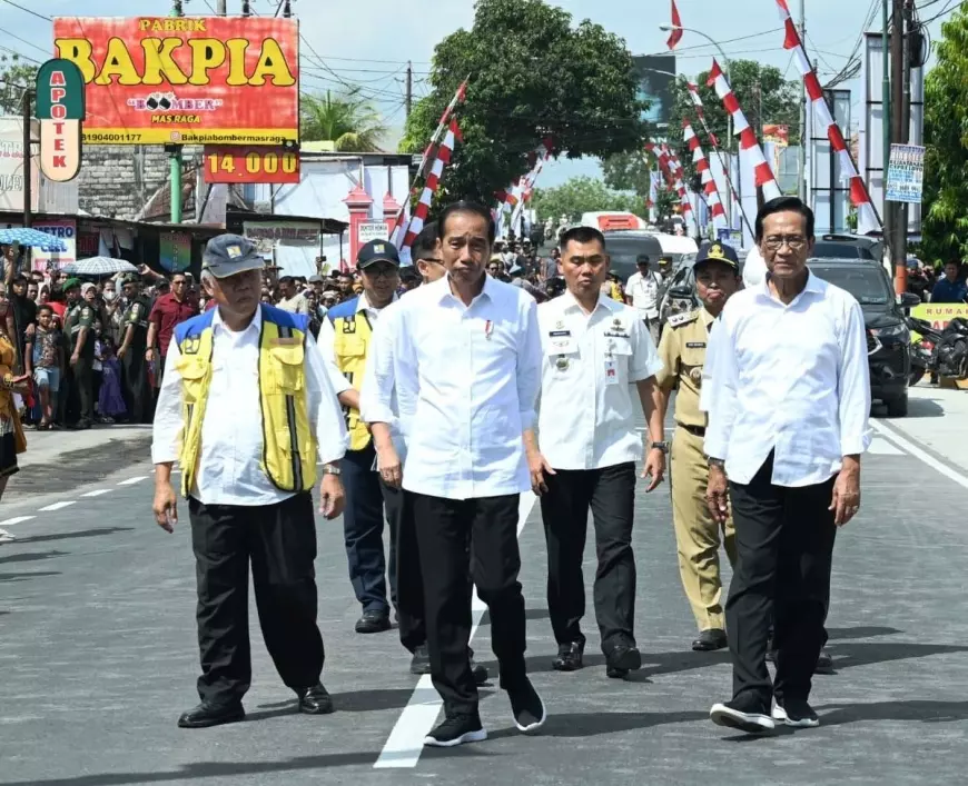 Presiden Joko Widodo Resmikan 7 Ruas Inpres Jalan Daerah di Provinsi DIY