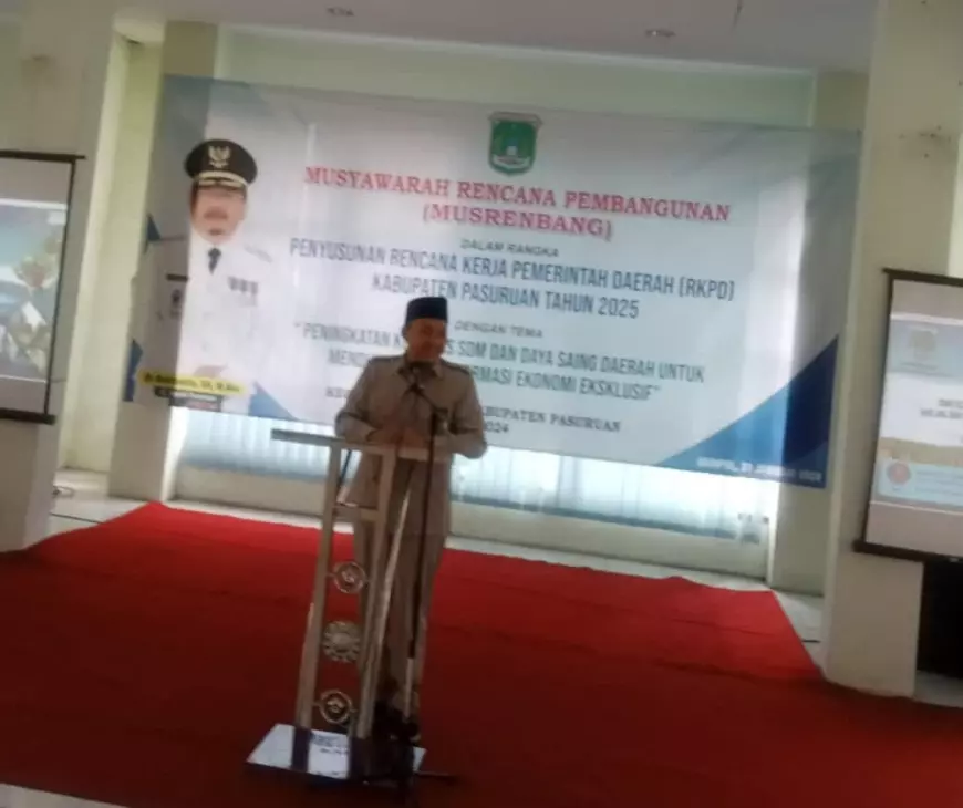 Wakil Ketua DPRD Kabupaten Pasuruan Hadiri Musrenbang Pertama 2024