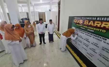 Menuju Pilkada 2024, PC Muslimat NU Kabupaten Mojokerto Dukung Gus Barra