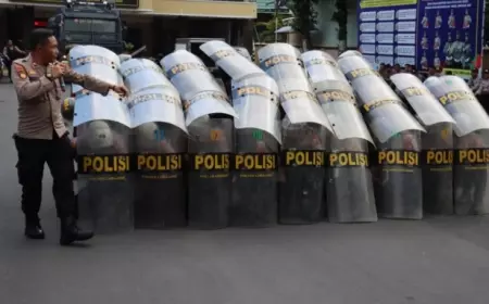 Satgas Preventif OMB Polres Lumajang Masifkan Latihan Dalmas Jelang Pemilu 2024