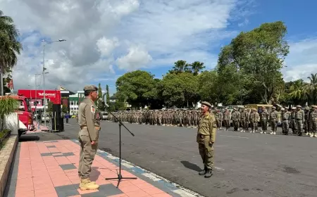 Pemilu Tinggal Menghitung Hari, Satpol PP Gelar Pasukan Pengamanan 