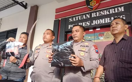 Polres Jombang Bekuk Gangster Sadis Bersajam