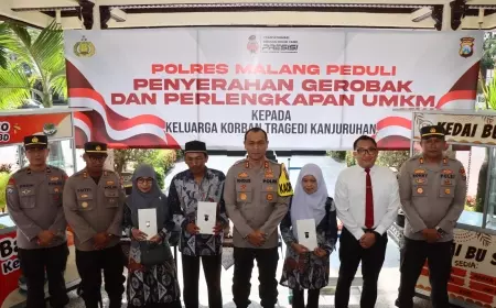 Kapolres Malang Kembali Salurkan Modal dan Pengembangan UMKM