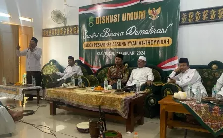 Petaka Demokrasi Pilpres 2024  Jadi Sorotan  Kaum Santri  di Tuban