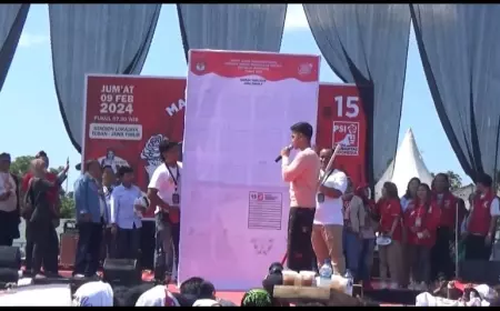 Kunjungi Kota Seribu Goa Tuban, Kaesang Kampayekan Prabowo - Gibran