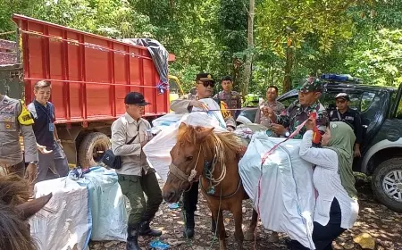 Polres Jember Kawal Pendistribusi Logistik Pemilu ke TPS Terpencil 
