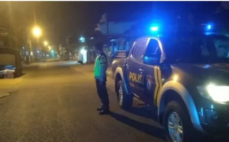 Polres Tulungagung Giat Patroli Blue Light Bentuk Antisipasi di Jam Rawan