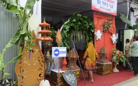 Keren, TPS di Kecamatan Jatirejo Usung Tema Khas Majapahit