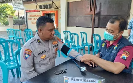 Usai Amankan 7.278 TPS, Polres Malang Cek Kesehatan Personil