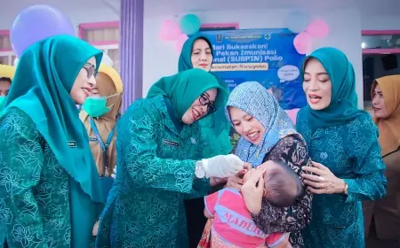 Masyarakat Lumajang Antusias Ikuti Sub PIN Polio Putaran Kedua 