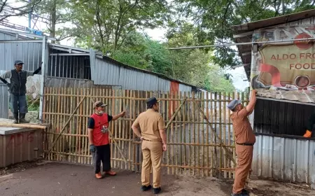 Pasar Relokasi Diberi Pagar, Hindari Oknum Pembuang Sampah