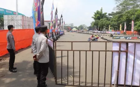 Polres Malang Siagakan Personel di Ajang Road Race Mata Panah Cup Race 2+ Kanjuruhan 2024″