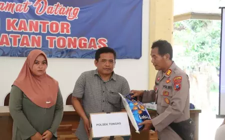 Polres Probolinggo Kota Beri Bantuan Anggota KPPS yang Alami Musibah
