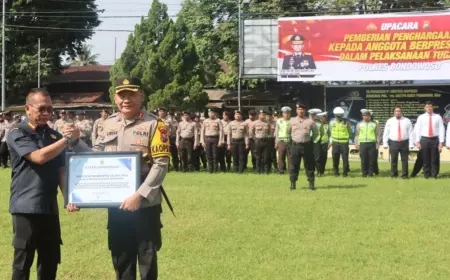 Kapolres Bondowoso Mendapat Penghargaan dari Pj Bupati