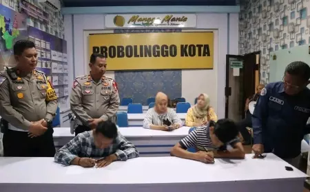 Polres Probolinggo Kota Amankan Para Pemuda Ugal-ugalan di Jalan