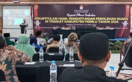 KPU Jombang Mulai Gelar Rapat Pleno Terbuka Tingkat Kabupaten