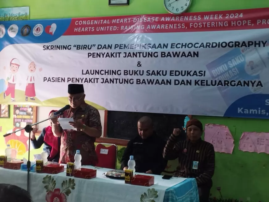 Bupati Sanusi Launching Buku Saku Penyakit Jantung Bersama PERKI di SDN 1 Ngijo Kabupaten Malang