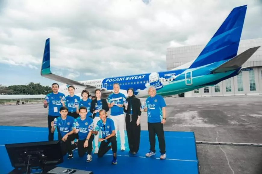 Garuda Indonesia Livery Dan Pocari Sweat Berkomitmen Dukung Sport Tourism di Indonesia   