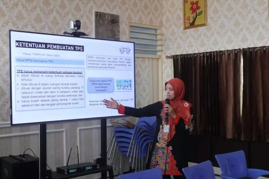 KPU Bojonegoro Berikan Bimtek Bagi Petugas TPS Khusus Lapas