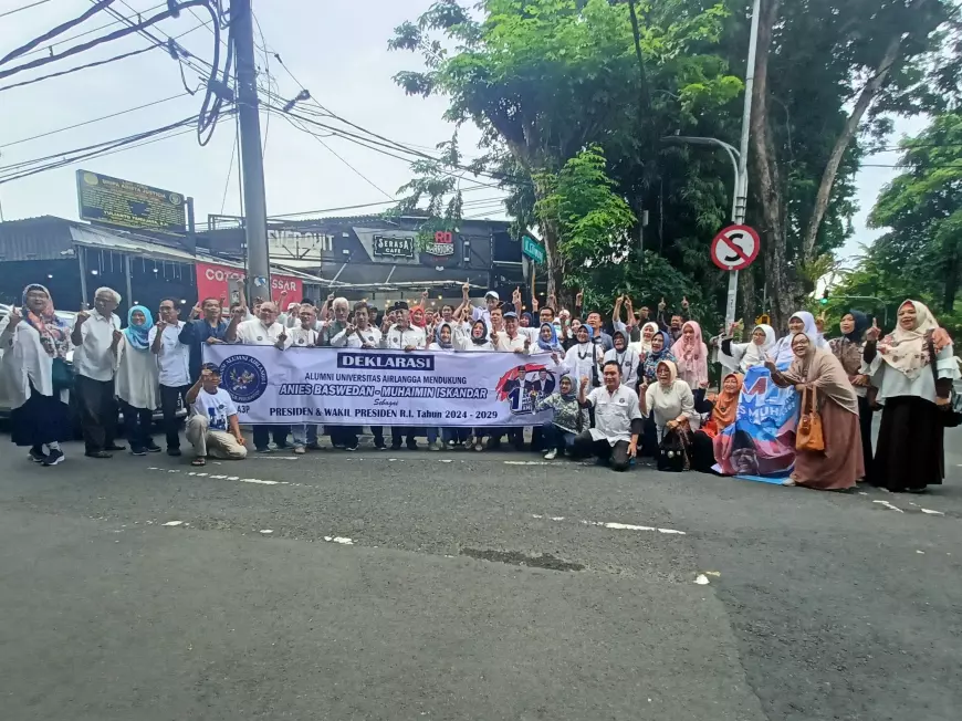 Sekelompok Alumni Unair Surabaya Deklarasi Dukung AMIN di Pemilu 2024