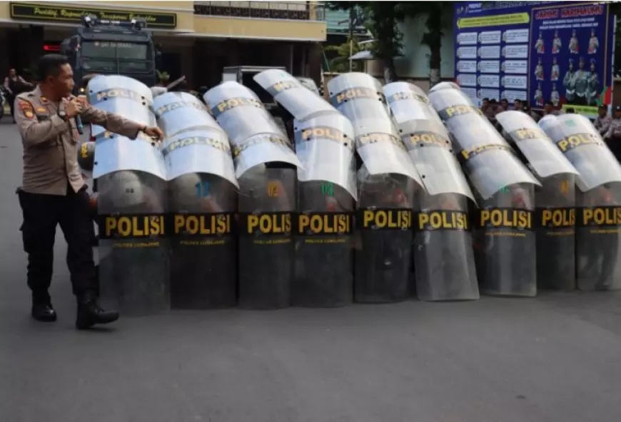 Satgas Preventif OMB Polres Lumajang Masifkan Latihan Dalmas Jelang Pemilu 2024