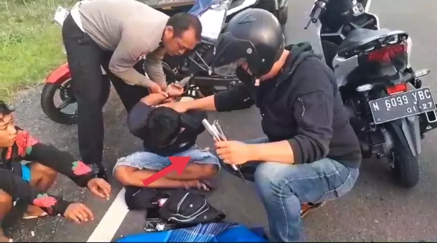 Diduga Hendak Tawuran di JLS, Pemuda Pembawa Sajam Diringkus Polsek Kencong Kabupaten Jember
