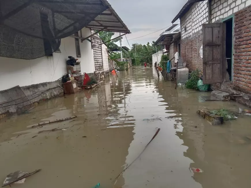 Cuaca Ekstrem Picu Banjir di Lamongan Meluas, BPBD Himbau Warga Waspada