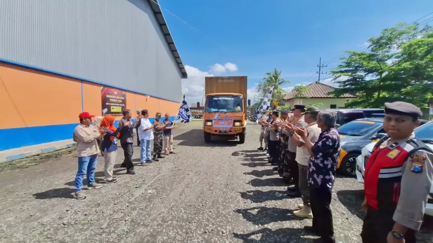 KPU Bersama PT Pos Awali Pengiriman Logistik Pemilu 2024 di Kabupaten Malang