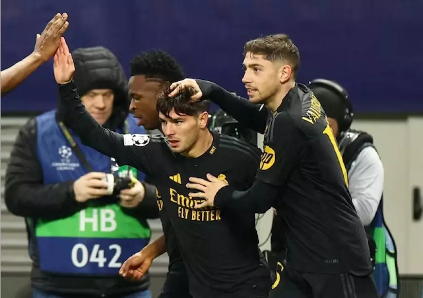 Brahim Diaz Cetak Gol Tunggal Real Madrid vs RB Leipzig di Liga Champions