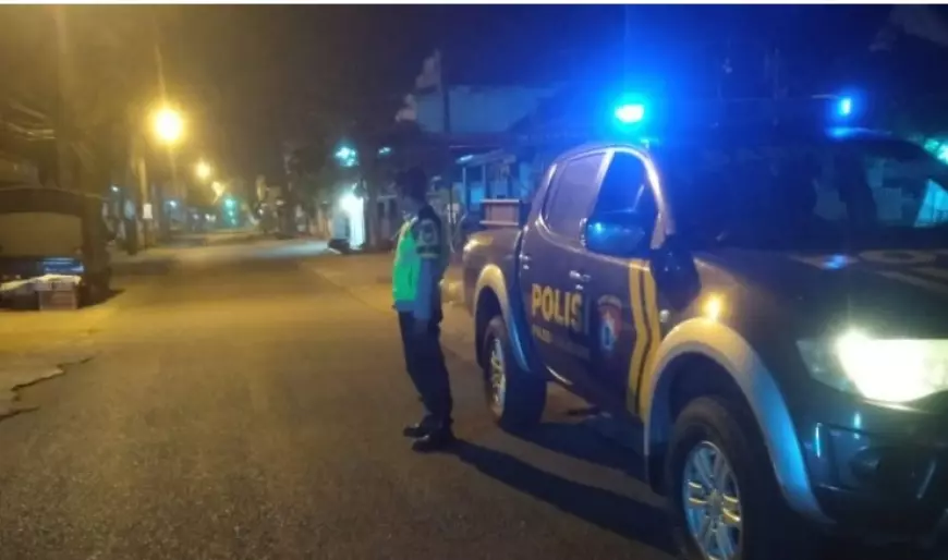 Polres Tulungagung Giat Patroli Blue Light Bentuk Antisipasi di Jam Rawan