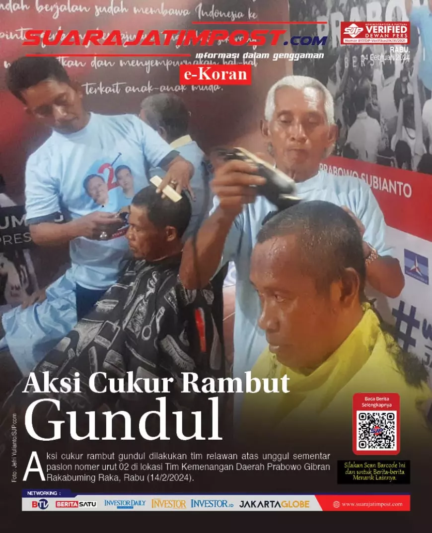 eKoran, Edisi Rabu, 14 Februari 2024