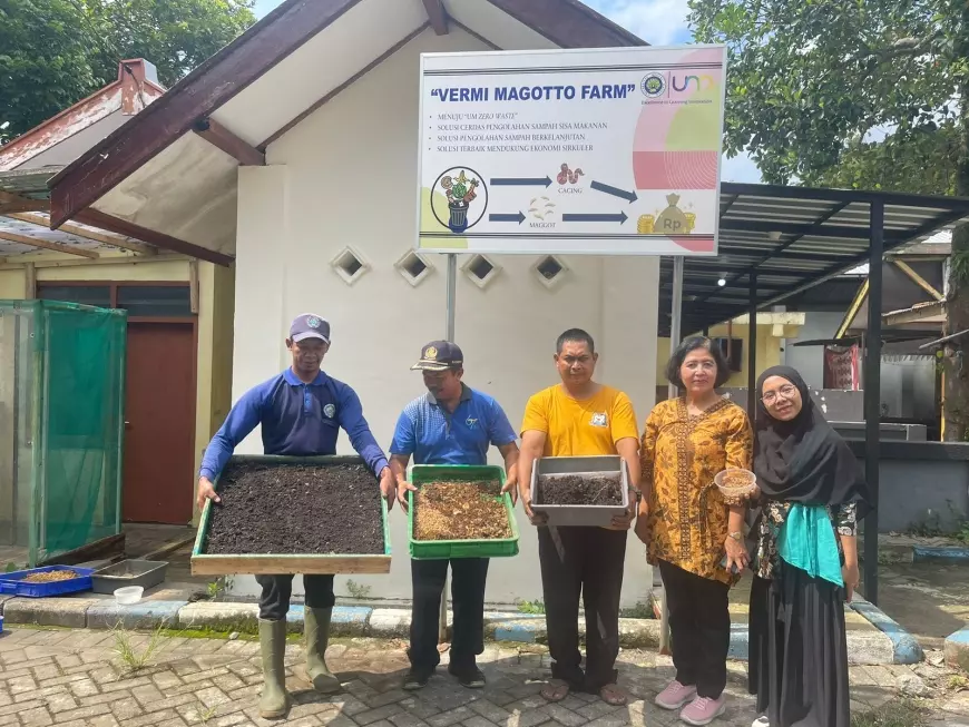 Dukung SDGs, Universitas Negeri Malang Kelola Limbah Organik untuk Budidaya Maggot