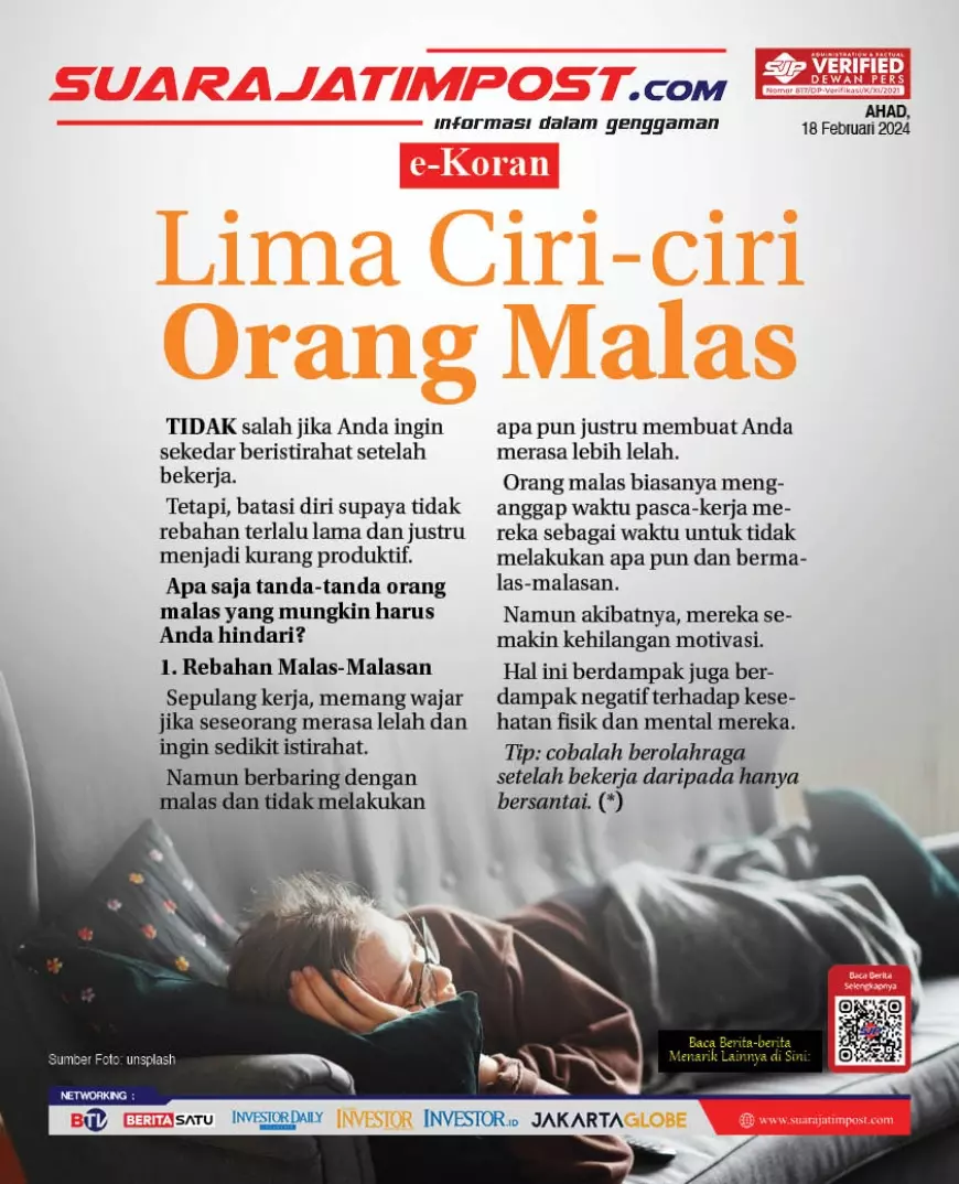 eKoran, Edisi Ahad, 18 Februari 2024