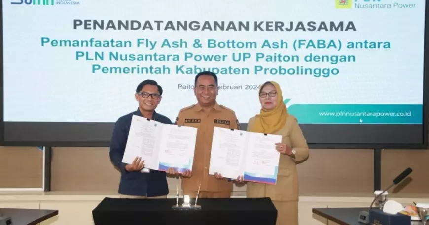 Pemkab Probolinggo dan PT PLN Nusantara Power Teken KSB Pemanfaatan FABA