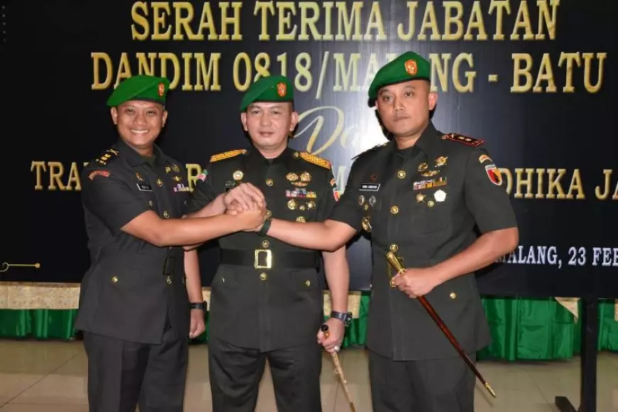 Danrem 83/Bdj Brigjen TNI Jamaludin, S.H Pimpin Sertijab Dandim 0818/Kab. Malang-Batu
