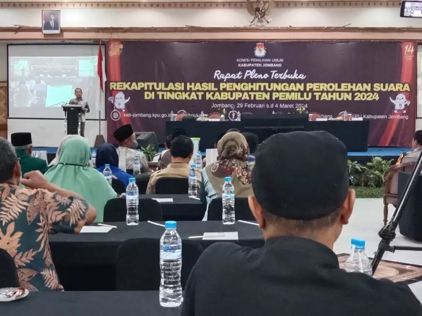 KPU Jombang Mulai Gelar Rapat Pleno Terbuka Tingkat Kabupaten
