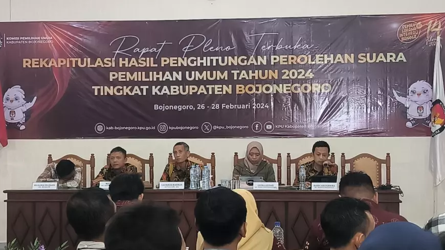 Finalisasi Rekapitulasi Suara Kabupaten Dilakukan KPU Bojonegoro Besok