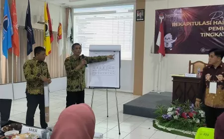 Suasana KPU Bojonegoro Serasa Rekapitulasi Tingkat Kecamatan