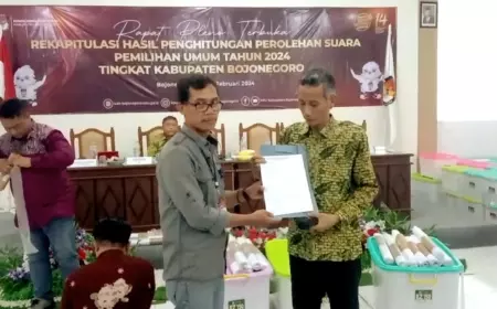 Finalisasi Rekapitulasi Suara Kabupaten Diwarnai Protes Saksi Paslon 01