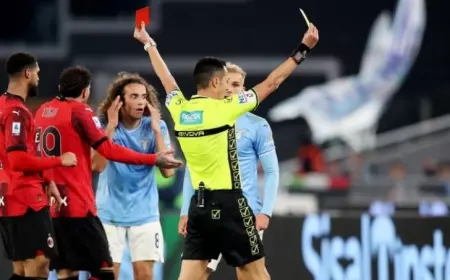 Panas! Tiga Kartu Merah untuk Lazio saat Keok dari AC Milan