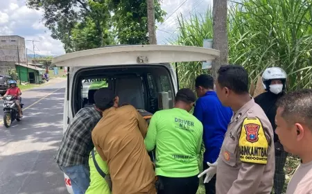 Warga Turen Dihebohkan Penemuan Mayat Lansia di Persawahan