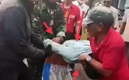 Kepergok, Pencuri Motor di Pasar Tanggul Jember Babak Belur Dihajar Massa