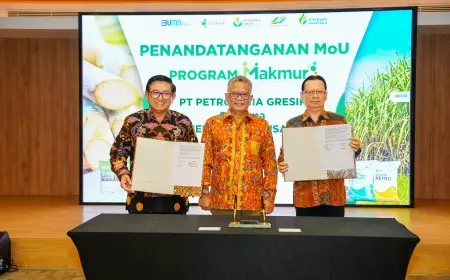 Petrokimia Gresik dan SGN Teken MoU Program Makmur Tingkatkan Produktivitas Tebu Nasional